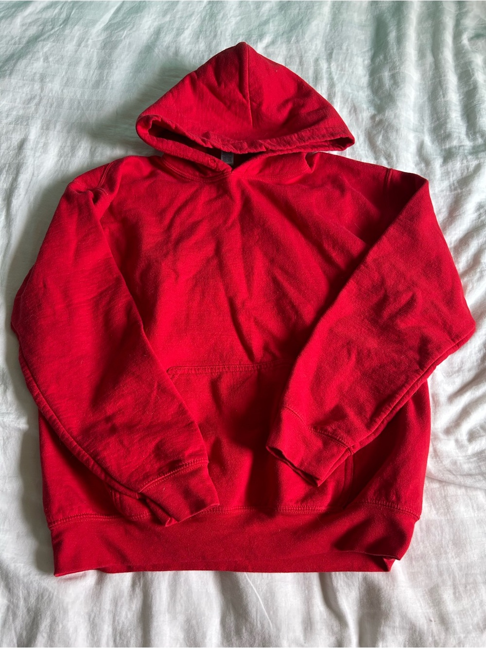 Women's Red Pullover Hoodie Sweatshirt